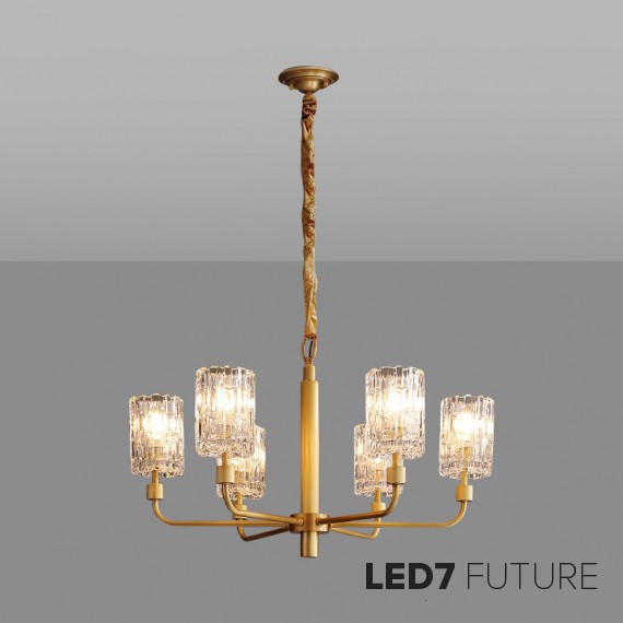 Loft Industry Modern - Gold Ice Chandelier